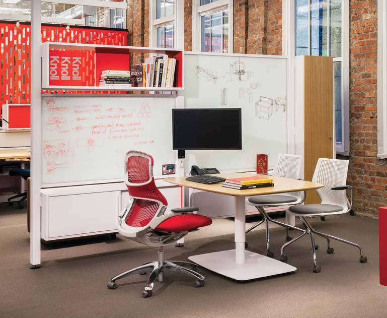 PRIVATE OFFICE / MULTI-USE 1 1 Private Workspace and Meeting Area A writable surface, storage and technology support are all integrated into Interpole, providing a sense of architectural separation.