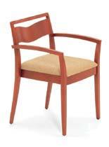 Designed by Joe Ricchio. Shown with upholstered seat in Field Day, Sand in Light Cherry finish.