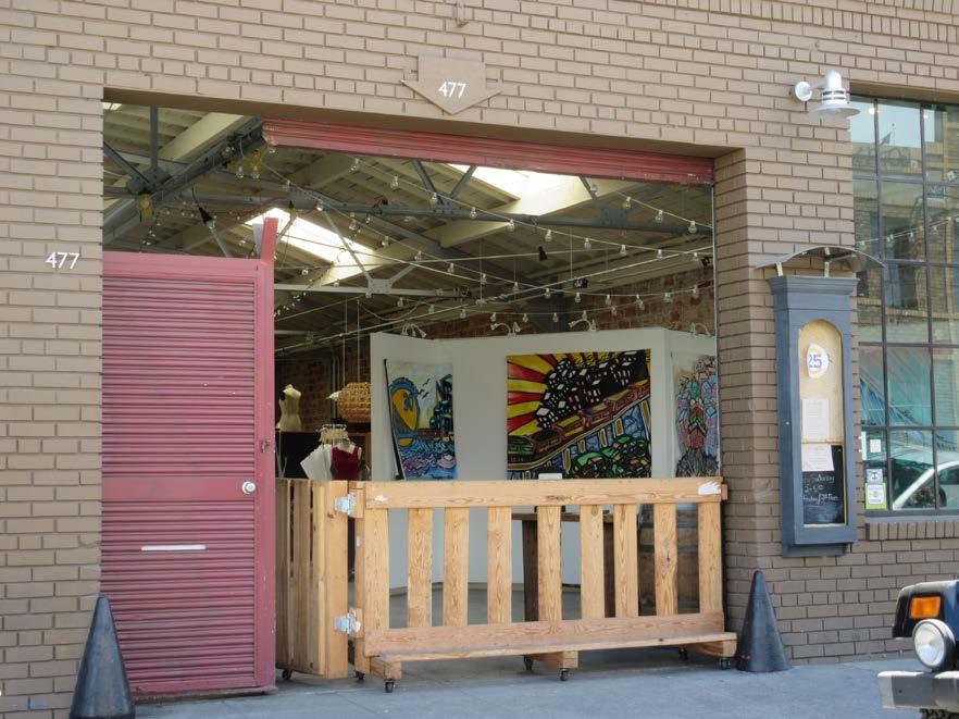 INITIAL STRATEGY IDEAS Arts + Garage District Ideas: Manage the transition of older industrial buildings Potential risk of losing these art and culture spaces to future development Designate