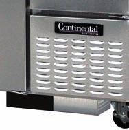 Undercounters Standard Features & Specifications Standard Features Performance-rated refrigeration system Environmentally-safe R-134a refrigerant (refrigerators) Environmentally-safe R-404A