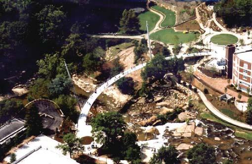 1990 s incremental implementation of vision Reedy River Falls Park