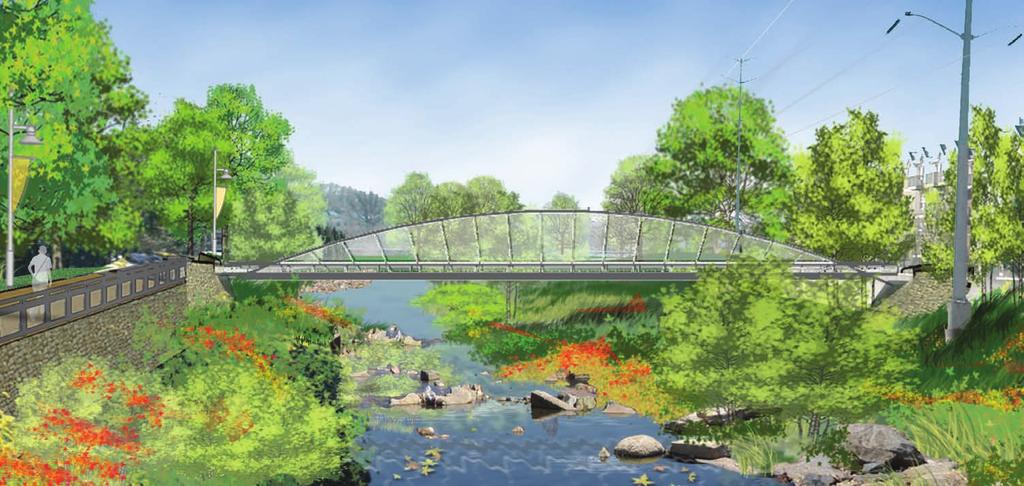 PREferred channel crossing design: Open span design allows unimpeded storm flow and wildlife movement.