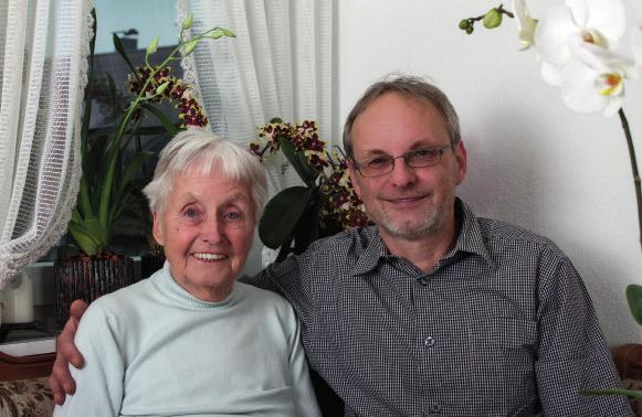 Jürgen Schäfler and his mother