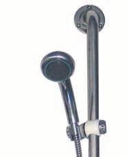 Combined Shower Kits 900 extended grab bar Chrome 1500 hose