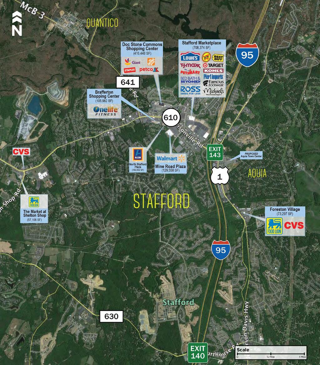 MARKET FACTS AND AERIAL WHERE IN THE WORLD IS STAFFORD, VA? 25 Miles South of the Washington DC Beltway. Southern anchor of the Washington Metro Area with a gross regional product of $425B.