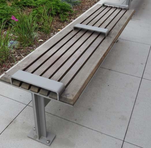 3.3.8.1 Benches There are a variety of bench styles in the downtown and the benches are constructed with a variety of materials. Maintenance levels vary and some benches are in poor condition.