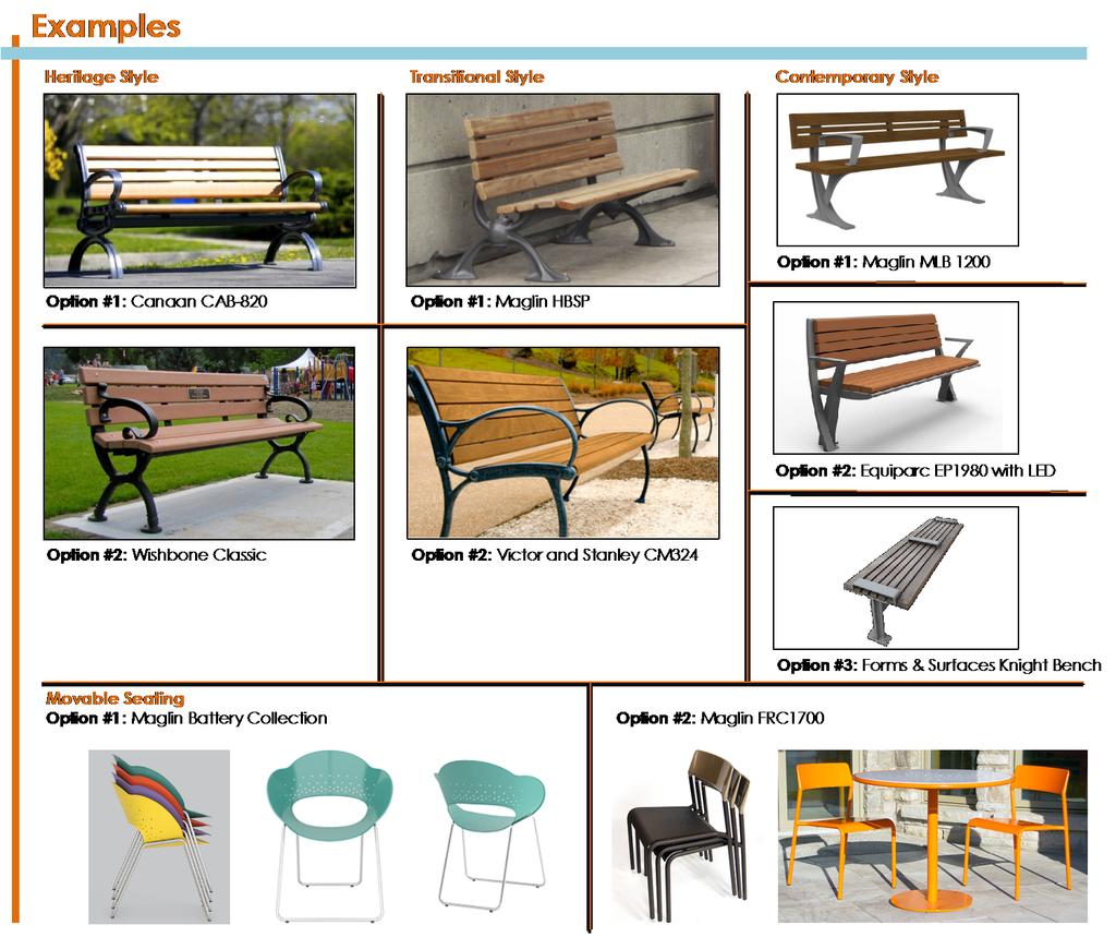 Figure 42: Benches