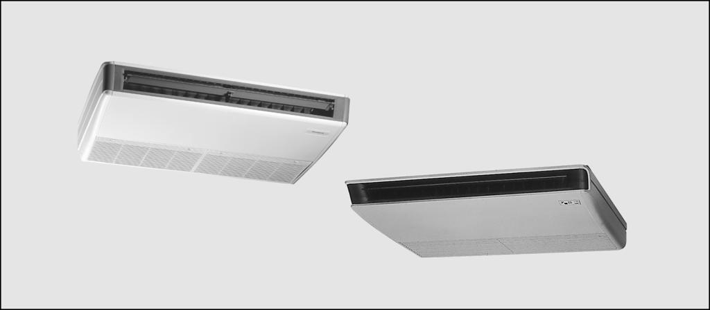 Ceiling Suspended Unit R-407C FHYP35-25BV Features + Leaves maximum floor and wall space for furniture, decoration and fittings + Very compact casing (only 960 mm width) + Extremely quiet in
