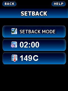 for next / previous MANAGER screens. CHANGE PASSCODE SCREEN.