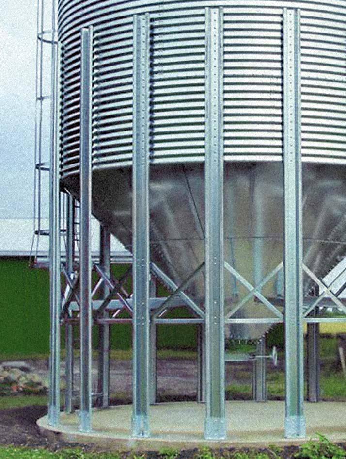 Hopper Bins Hopper Bins are used for a short time grain storage before further technical operations.