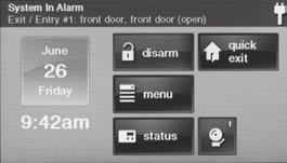 Most sensors will trigger the alarm siren, some sensors may be set to trigger a silent alarm without sounding the siren.