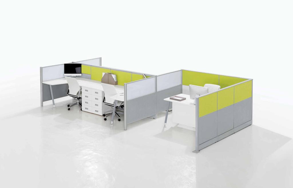 A high quality, versatile, tile based office system that is designed to deliver high levels of productivity.