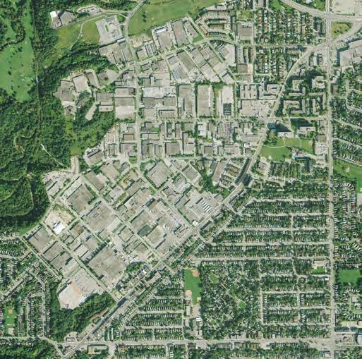 CURITY AVE BERMONDSEY RD NORTHLINE RD O'CONNOR DR ST. CLAIR AVE E BARTLEY DR EGLINTON AVE E Figure 1: Aerial photo showing the study area: O Connor Drive from St.