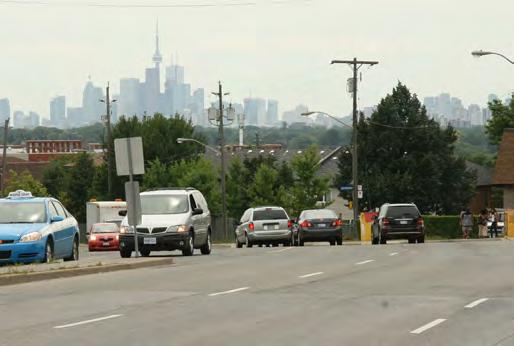 identified as a Key Intersection. The elevation of O Connor Drive at this intersection provides a panoramic view of downtown Toronto.