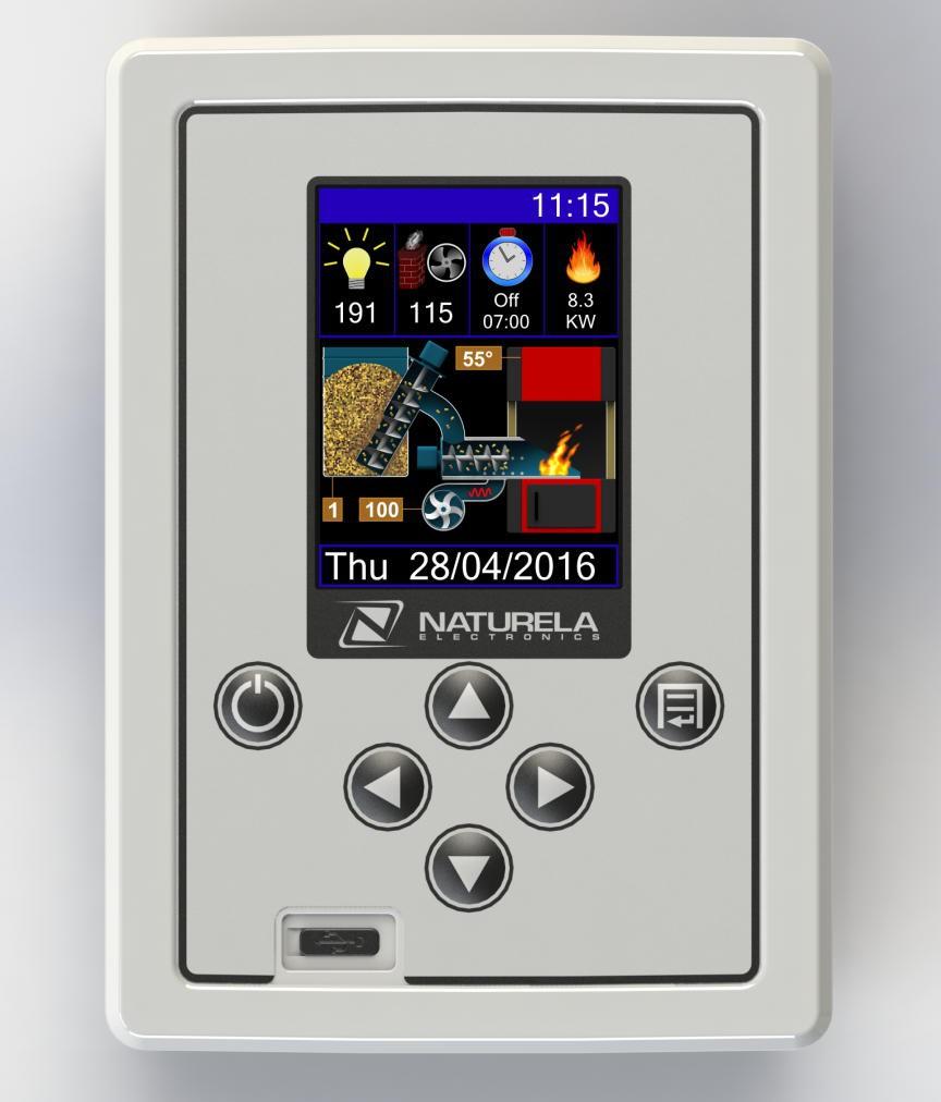 A flame in the boiler is a real time indication for the burning fire, detected by the photo sensor.