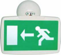 FIRElux-20 Addressable Exit Sign FIRElux-40 Addressable Exit Sign LED-based addressable exit sign with flexible Flex-it hinge solution. Address unit and battery are located in the hinge cup.