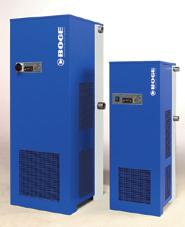 BOGE RS HP BOGE RS HP compressed air refrigeration dryers are designed specifically for high pressure applications. They are certified for operating pressures up to 725 psig.