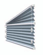 Pleated blinds, sloped units S1, S2 S1 1.1 1.2 7 2 3 4 5 8 Application Anti-glare protection and visual privacy as well as protection against summer heat.