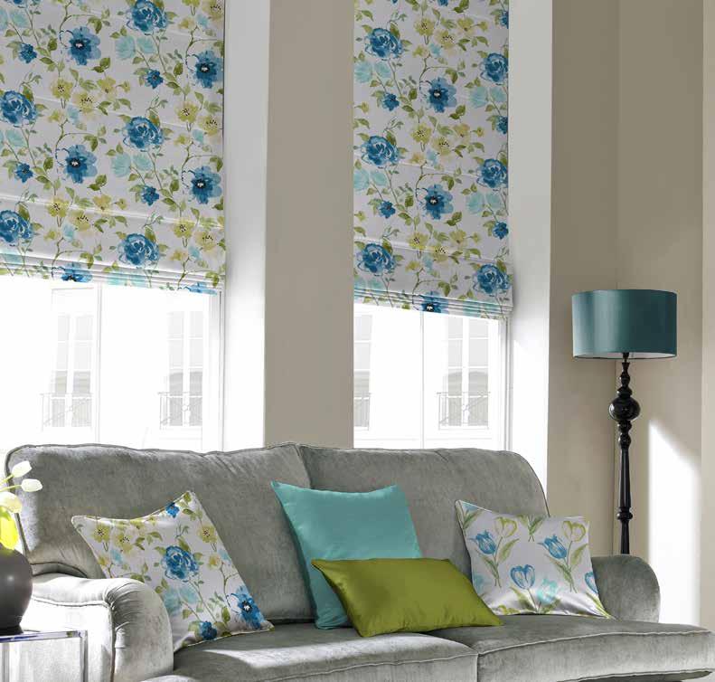 1 ROMAN BLINDS Stylish and sophisticated, Roman blinds are the perfect choice to add a look of luxury to your home.