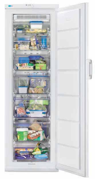 Save yourself a chore with this frost free freezer - it defrosts itself automatically! Store all of your large and bulky items in one of the 3 extra large freezer drawers.