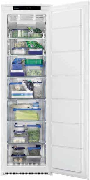 BUILT-IN COOLING: IN COLUMN FRIDGES AND FREEZERS ZBA32050SA ZBF22451SA A+ 177 323 ltr QUICK CHILL LED ELEC TRO NIC A+ 177 220 ltr FROST FREE QUICK ELEC TRO NIC This large capacity fridge is ideal for