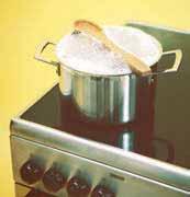 COOKING EASY TIPS Place a wooden spoon over your pot and it will stop the water from boiling over.