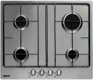 COOKING: GAS HOBS ZGG75524SA ZGX65424XA ZGG65411SA ZGG62414WA 75 AUTO OFF WOK 60 AUTO OFF 60 AUTO OFF 60 AUTO OFF To enhance your cooking experience, our 75cm wide hobs give you just that little bit