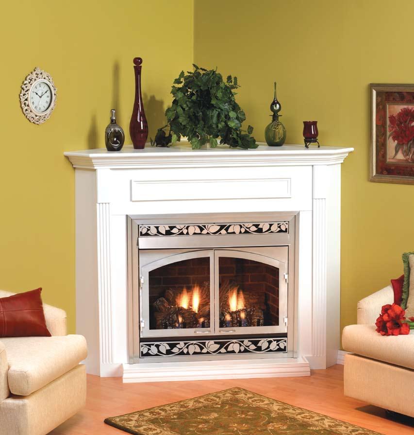 The Vail Series Vent-Free Gas Fireplaces Vail 36 trimmed with