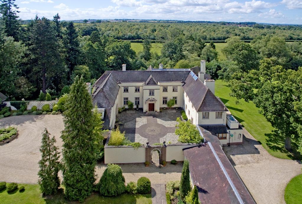 BROOK HOUSE HEATHTON CLAVERLEY SHROPSHIRE WV5 7AU One of the area's most significant properties built in the 1930's by a wealthy industrialist most privately positioned within some 10 acres of formal
