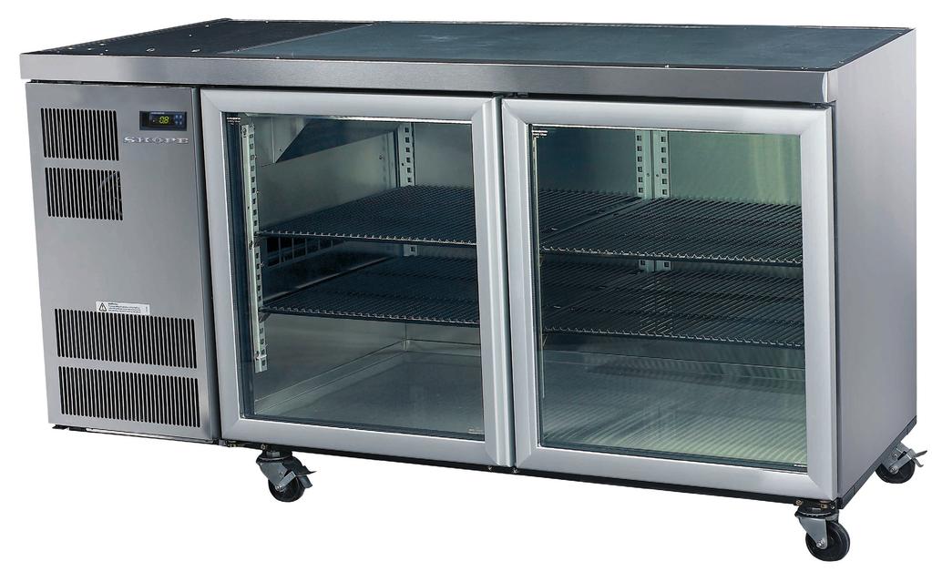 COUNTER LINE SERIES Standard Range Display / Under Counter Available in a range of depths, doors and installation heights, making this series ideal for restaurants, commercial kitchens and