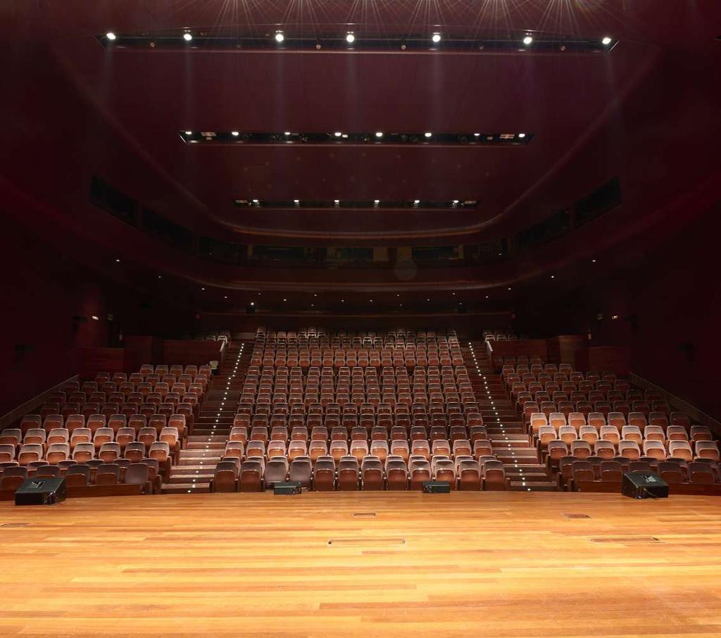 Auditorium 400 425 seats Stage area 115.