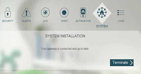 The system may upgrade the Gateway software, do not unplug the power