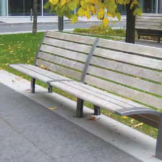 Context Site furnishings such as benches, trash receptacles, or bollards may be located strategically at intersections within urban centres as long