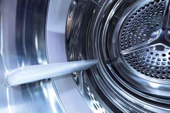 Electrolux Professional Dryers Reversing Drum Action Energy savings due to shorter drying times Excellent drying results Less creasing of garments Less time spent folding & finishing Even with