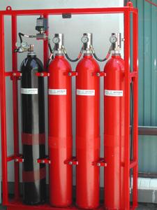 CYLINDERS SYSTEM (SELF CONTAINED / PRESSURE SKID MODULE) Fogex Water Mist Fire Protection System can be supplied as self contained Pressure