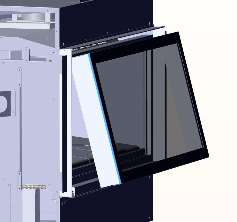 so that the faceplate and door frame overlay are flush with one another. See Diagram 2.