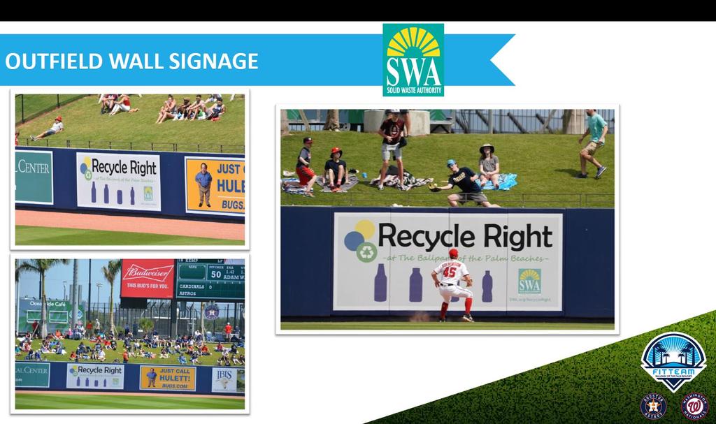 Recycle Right Sponsorship Elements Banner signage & Programs Event