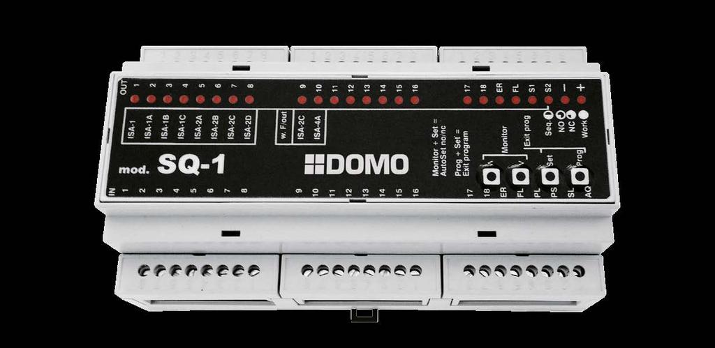 Control and Annunciator panels Logica SQ- Alarm System Logica SQ- Power supply V SQ- 0 8V SQ- 08 NC Instructions Normal work Work LED always lit up means normal work.