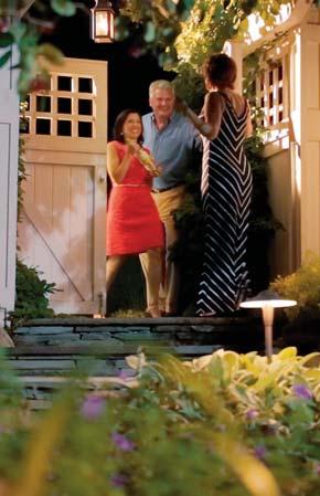 THE BEST MEMORIES HAPPEN AFTER THE SUN GOES DOWN Let your landscape lighting illuminate every occasion and invite