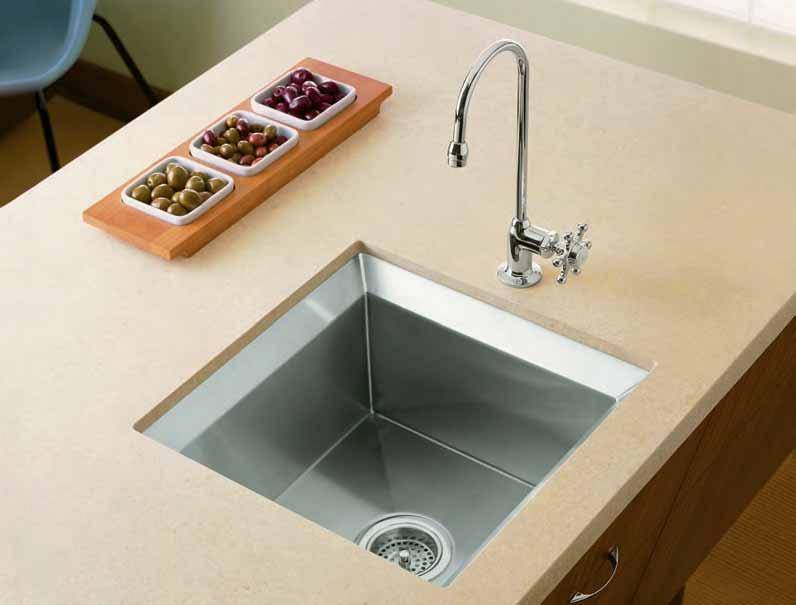 Stainless Steel Sinks Poise The striking, minimalist design of this highly versatile kitchen sink range combines with SilentShield Plus sound absorption technology and quality stainless steel to make