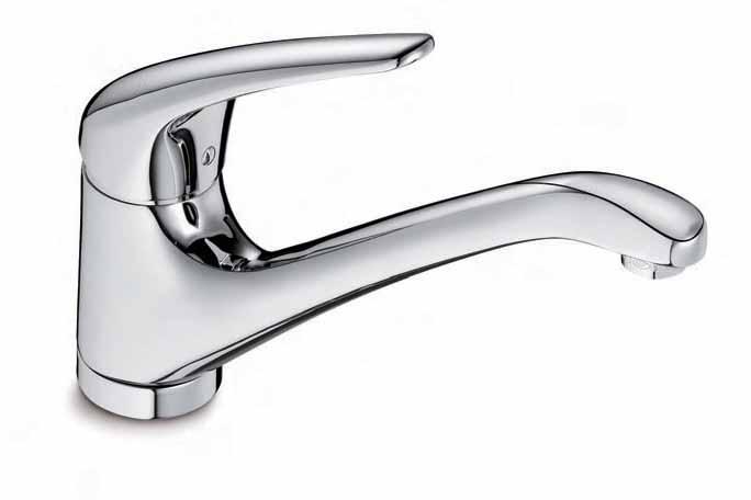 Soleo Polished Chrome Finish The long single lever and simple, straight design lines make for an easy to use tap that will suit any contemporary kitchen style. 240 Max.