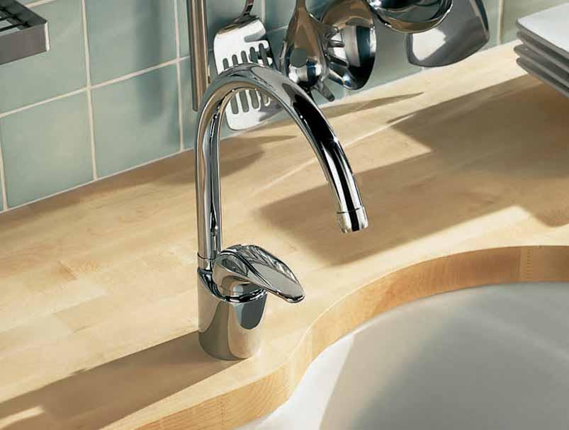 Odela The simple, European design of this single-lever kitchen mixer ensures ease of operation without compromising on style and quality.