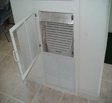 OA to Dehumidifier July 3 July 14 Ventilation air delivery based on air handler unit (ahu) run-time 50 cfm outside air delivered to dehumidifier intake 40pint/day capacity ~ $400+ Installed cost