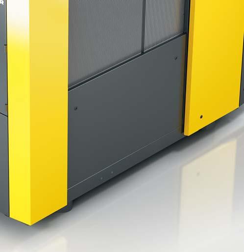 models come standard with Kaeser s superior cabinet that features complete metal enclosures with sound proofing liners
