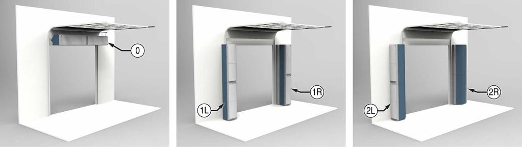 IndAC possibilities Installation position The available room layout around a door determines where and how an air curtain can be best installed.