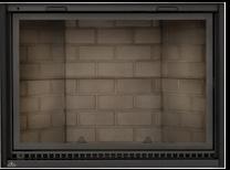 wall. Boasting a large firebox that is lined with custom molded refractory brick, the High Country 8000 can hold up to