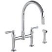 CONTEMPORARY KITCHEN TAPS RETAIL CONTEMPORARY KITCHEN TAP COLLECTION IO LEVER TAPS AU4293 AU4273 IO - two hole bench mounted mixer with metal levers & round spout IO - two hole bench mounted with