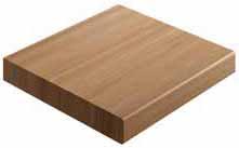 Solid Wood Manufacturer 1 year on Worktops* 1 year on Upstands** Solid eech 3000 x 600