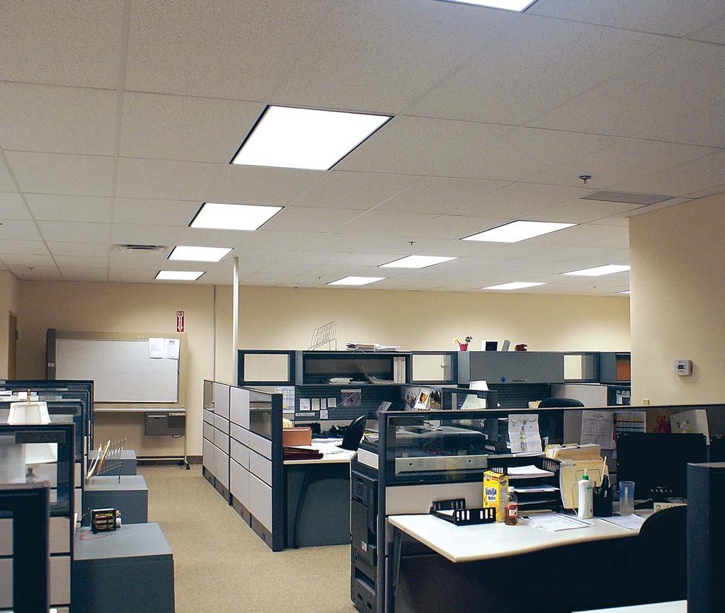 O FFICE L IGHTING A PPLICATIONS Panels Color selectable LED Panels Available in 33W 1x4, 38W 2x2 and 44W 2x4 Change from 3500K, 4000K or 5000K with just the flip of a switch Reduce inventory SKUs by