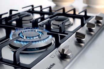 Gas Cooktops - High Quality design Individual design Commercial look stainless steel or elegant black